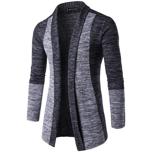 Long Knitted Cardigan Coat For Men