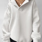 Solid Color Long Sleeve Loose Hoodie For Women