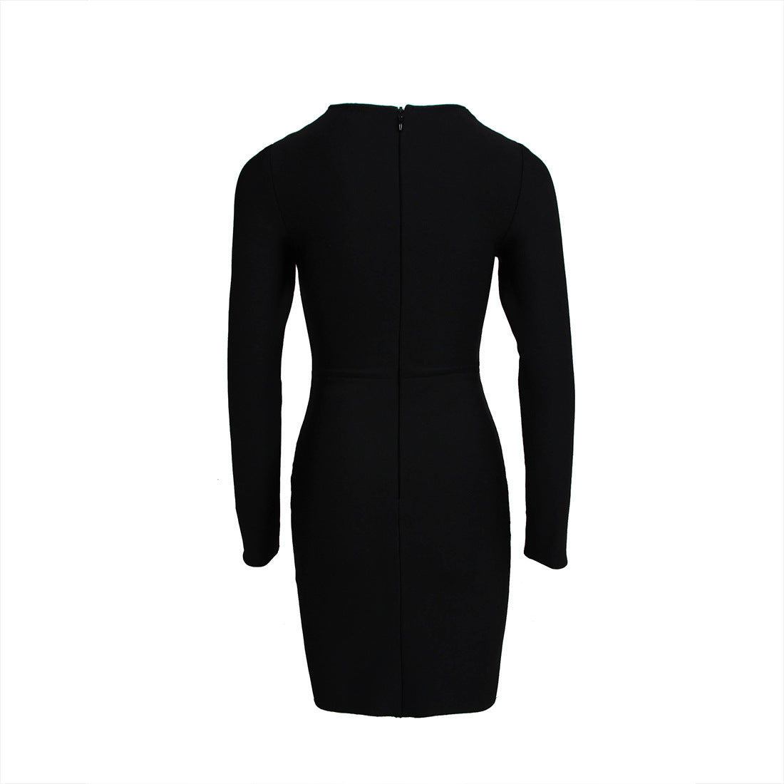 Long-sleeved Mini Black Dress