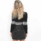 Leather Splicing Mini Skirt