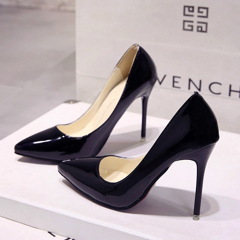 Ladies Patent High Heels Pumps