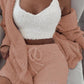 3pcs  Drawstring  Pajama Set