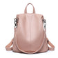 Large Capacity Soft Leather Backpack