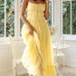 Pleated Spaghetti Maxi Dresses