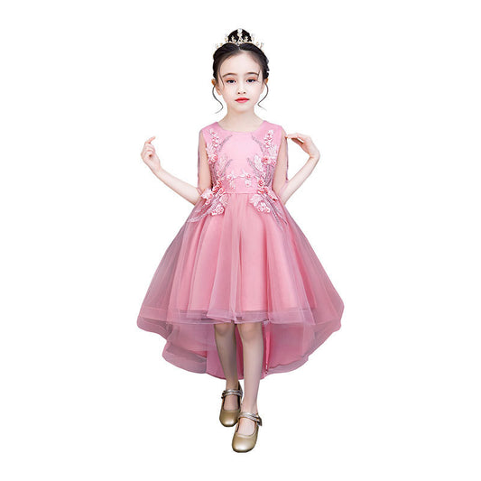Girls Silk Princess Dress