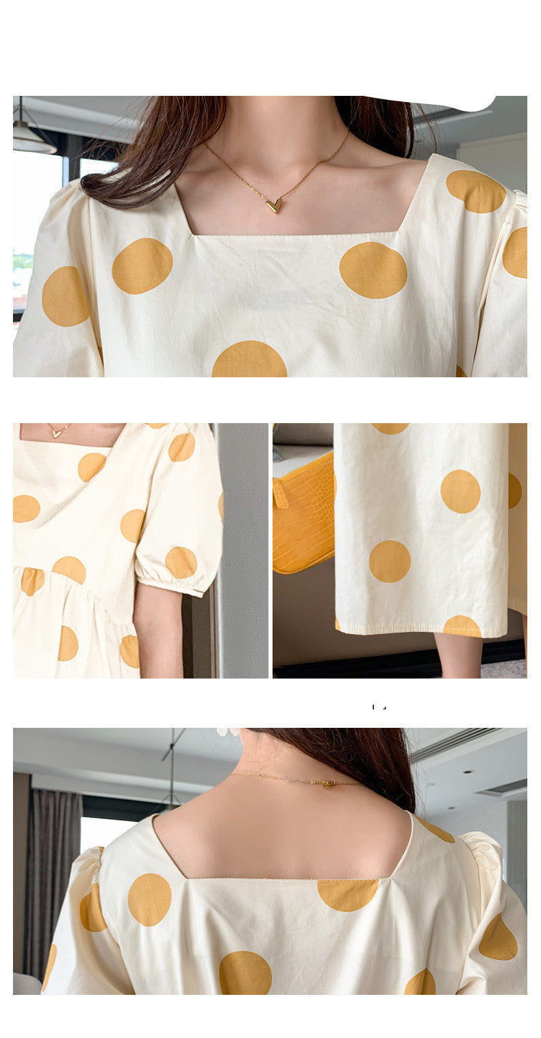 Cotton Polka Dot Dress