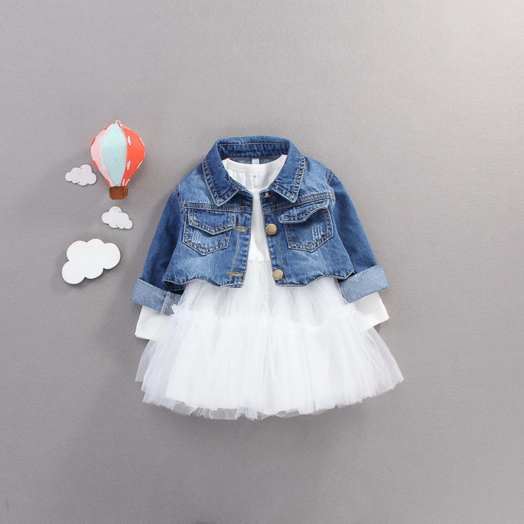 Baby Girl's Denim 2 Pc