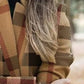 Printed Stand Collar Woolen Coat
