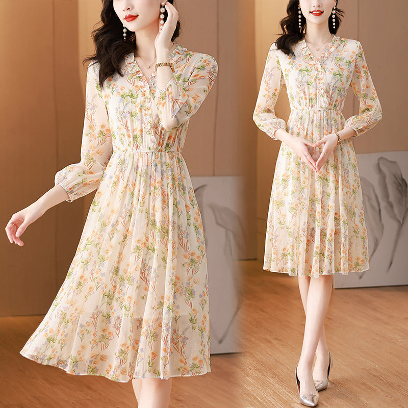 Spring Has Sprung Chiffon Floral Dress