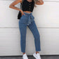 Women's  High Waist / Belted Jeans