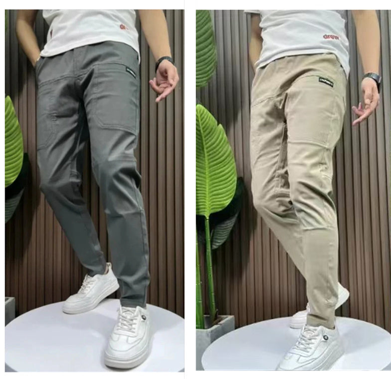 Men's Silk Six-pocket Pants