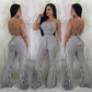 Striped Fitted Jumpsuit
