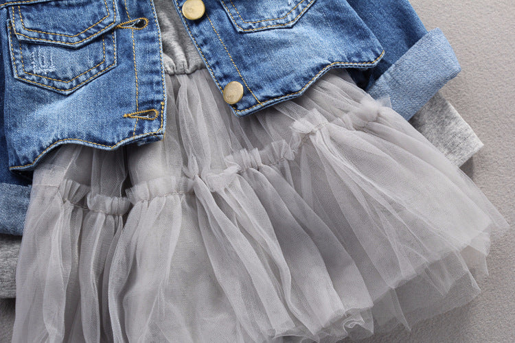 Baby Girl's Denim 2 Pc