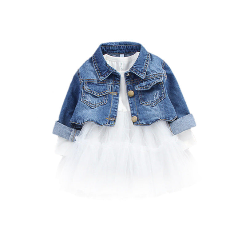 Baby Girl's Denim 2 Pc