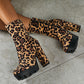 Chunky Heel Short Tube Boots