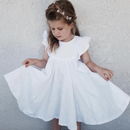 Lotus Leaf Little Girl's Dress