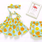 Girl's Lemon Suspender Dress