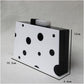 Black And White Polka Dot Clutch Bag