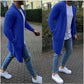 Plus Size Solid Color Sweater Cardigan For Men