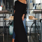 Oblique Shoulders Multipurpose Dress