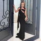 Women's Shoulder Tie Evening Dress