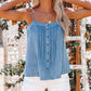 Square Neck  Denim Camisole