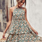 Printed Boho Halter Dress