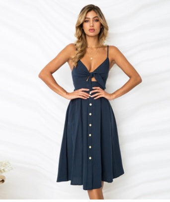 Classic Tie Front Dress