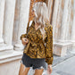 Women's Elegant Leopard Printed Top