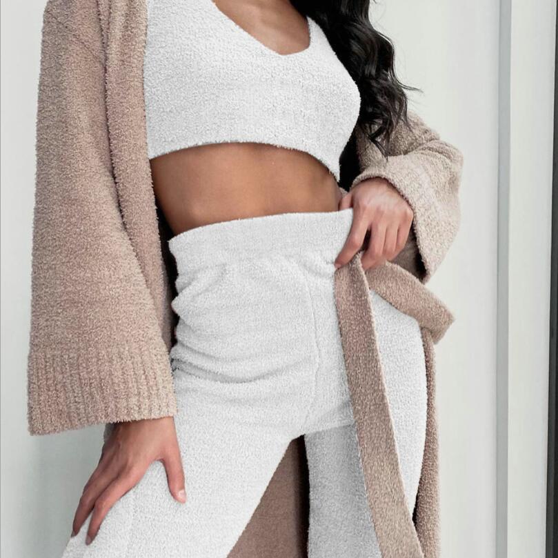 3pcs  Drawstring  Pajama Set