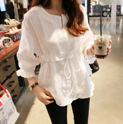 Women's Loose Cotton & Linen Top