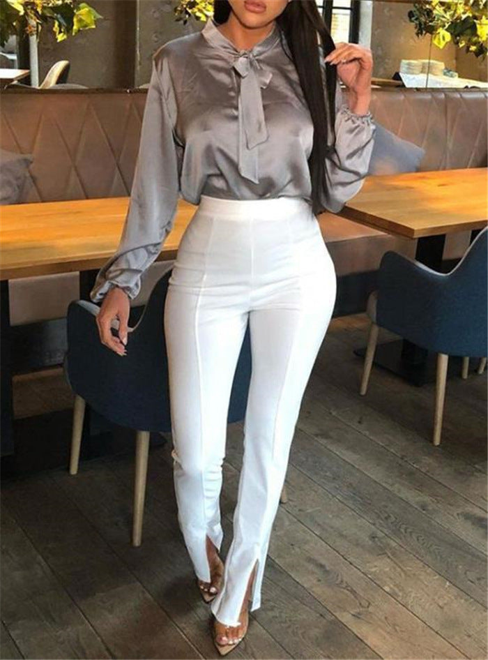 Women Classic Slit Pants