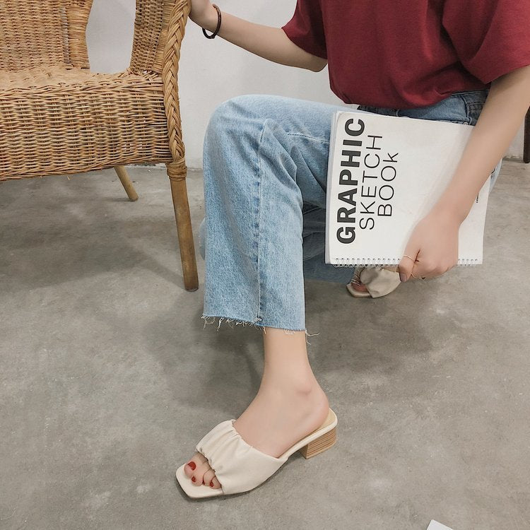 Squared Toe High Heels