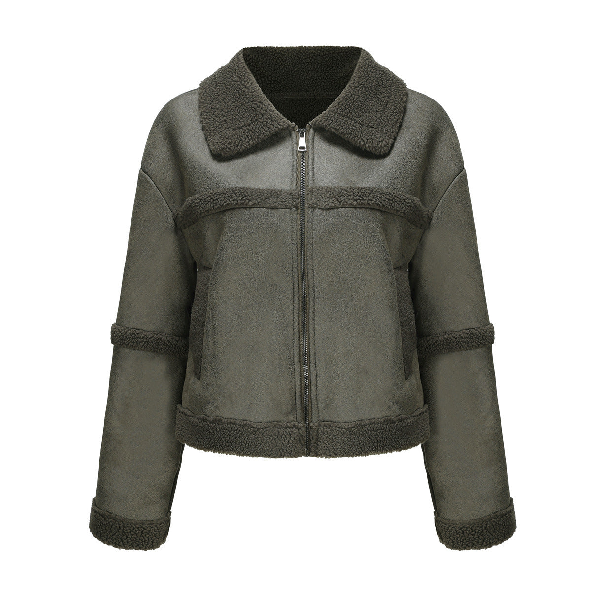 Women's Suede Fleece Jacket