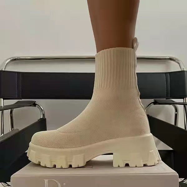 Women  Platform Sock Boots
