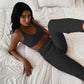 3pcs  Drawstring  Pajama Set