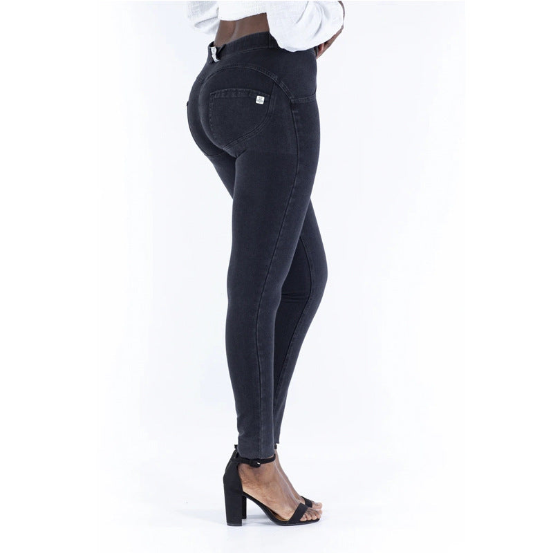 Mid-Waist Stretch Pants