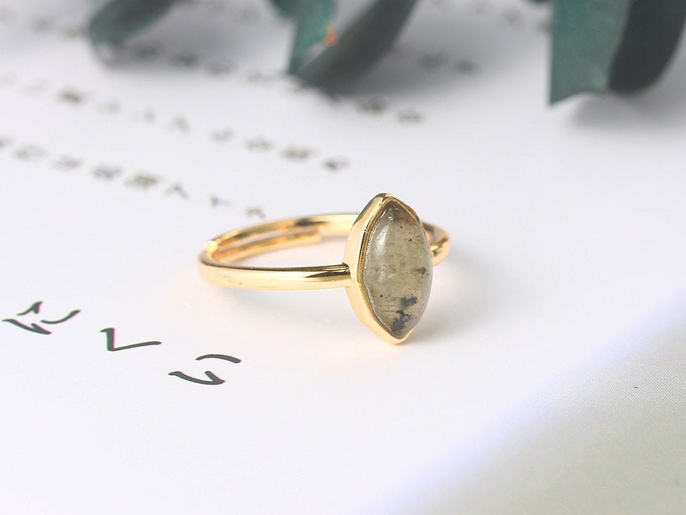 Natural African Labradorite Ring