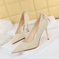 Ladies Stiletto Gold Shoes