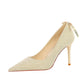 Ladies Stiletto Gold Shoes