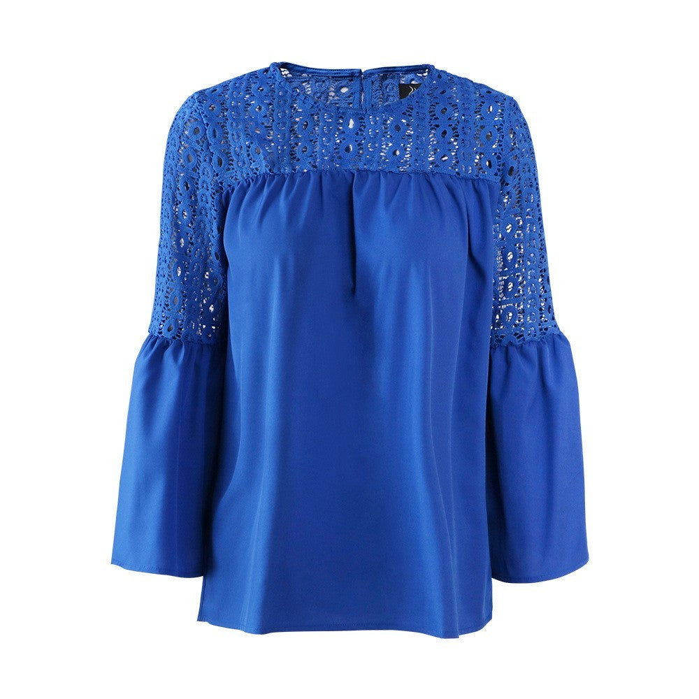 Women's Round Neck Lace Blouse