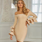 Butterfly Sleeve Bandage Dress