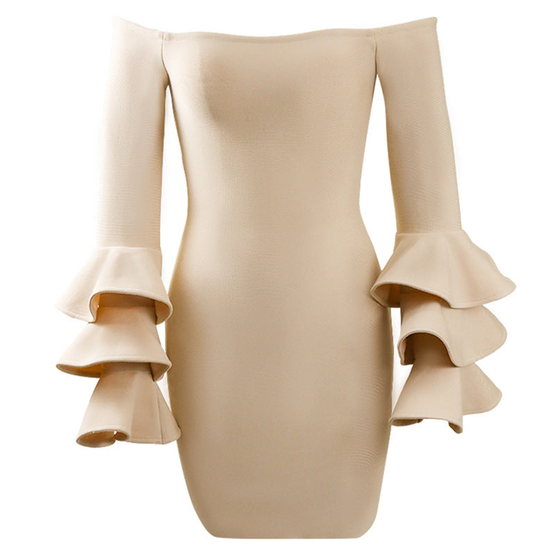 Butterfly Sleeve Bandage Dress