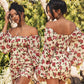 Off The Shoulder Printed Dress
