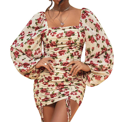 Off The Shoulder Printed Dress