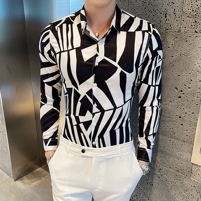 Men's Long-Sleeved High Fashion Shirts