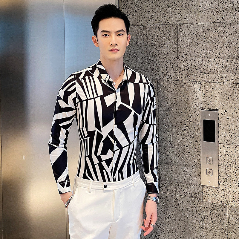 Men's Long-Sleeved High Fashion Shirts