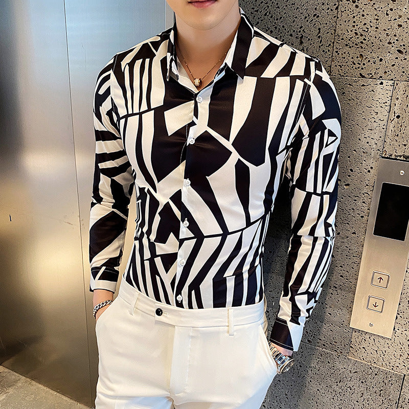 Men's Long-Sleeved High Fashion Shirts