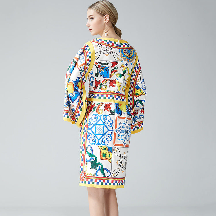 Women's European Printed Dress