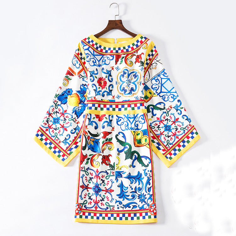 Women's European Printed Dress